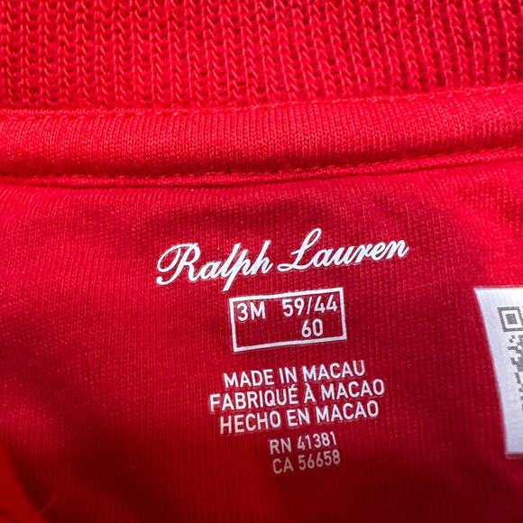 Ralph Lauren Sweater Romper sz 3 m Red Knit Sweater Romper - Picture 9 of 10